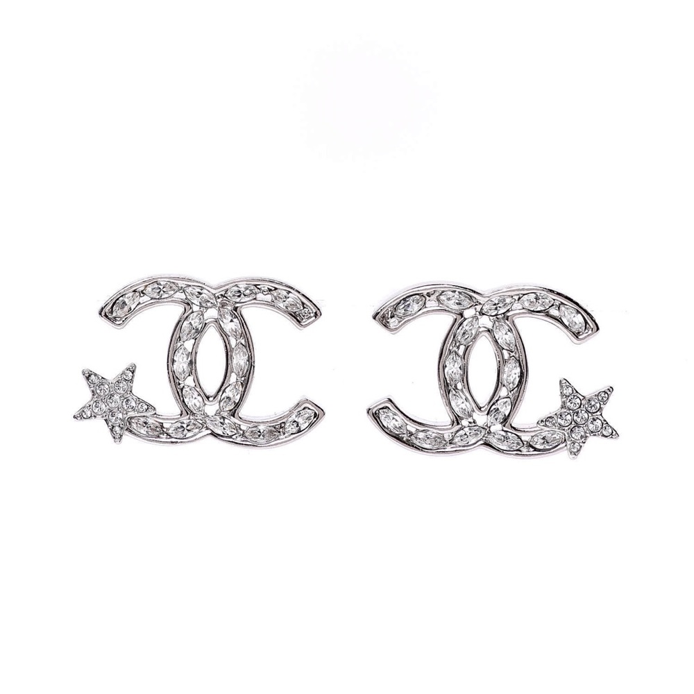 2020 CHANEL Moscova CC Crystals Earrings Star